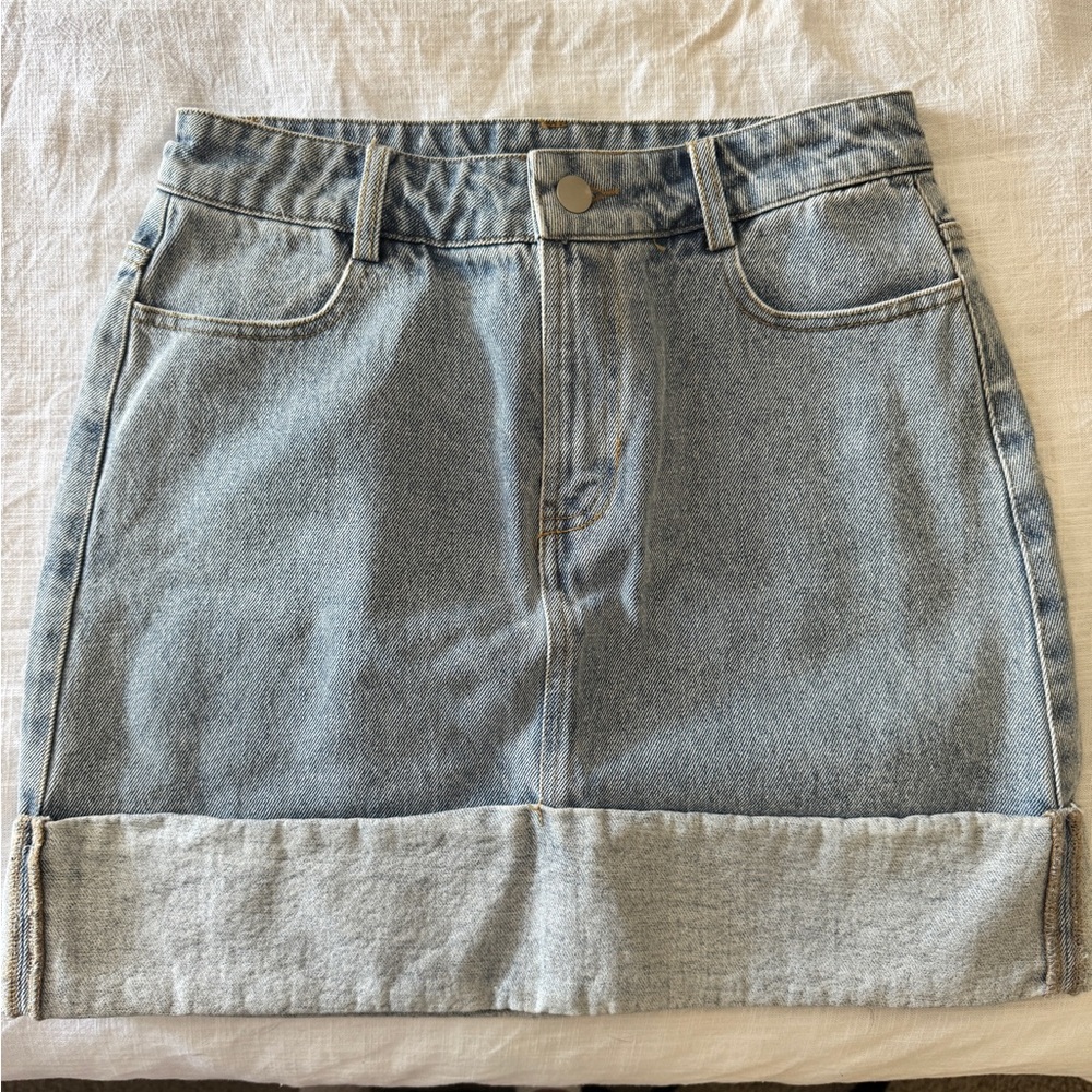 Brand New Denim Blue Skirt